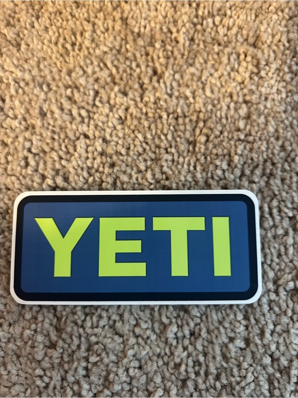Yeti Color Block Decal Set in Mint, Orange, Lime, Peach Set of 4 - Picture 4 of 6